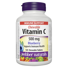 Webber Naturals Blueberry Vitamin C Chewable Tablets - 500mg - 120's