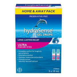 HydraSense Ultra Eye Drops For Dry Eyes - 2 x 10mL