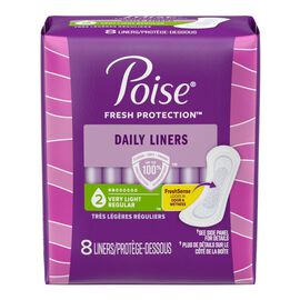 Poise Fresh Protection Incontinence Pantyliners - Very Light Regular - 8's