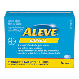 Aleve Naproxen Sodium Caplets - 220mg - 6's