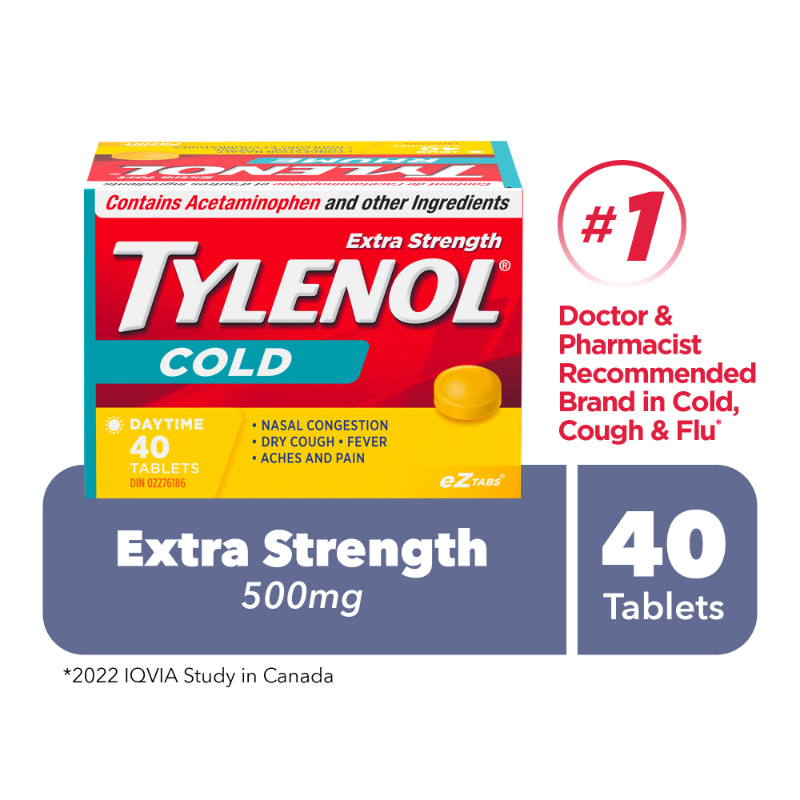 Tylenol* Cold Daytime - Extra Strength - 40 cool burst tablets� �