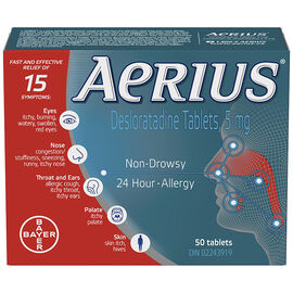 Aerius Allergy - Non-Drowsy - 24 hour - 50s