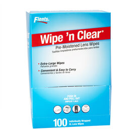 Flents Wipe n' Clear Pre-Moistened Lens Wipes - 100s