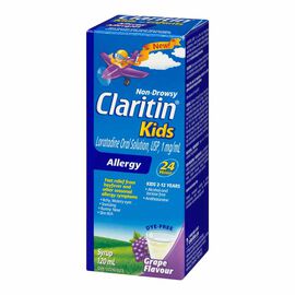 Claritin Kids Allergy - Grape - 120 ml