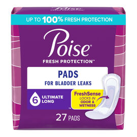 Poise Incontinence Pads - Ultimate Absorbency - Long - 27 Count