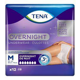 TENA Overnight Incontinence Underwear - Medium - 12s