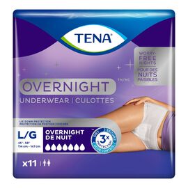 TENA Overnight Incontinence Underwear - Large - 11s