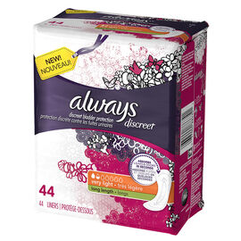 Always Discreet Liners Very Light Long Length - 44s