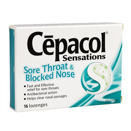 Cepacol Sensations Lozenges Sore Throat and Nose  - 16s