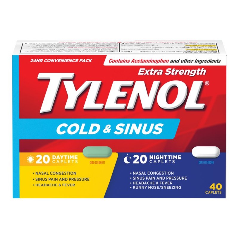 Tylenol* Extra Strength Cold & Sinus Caplets - 40's� �