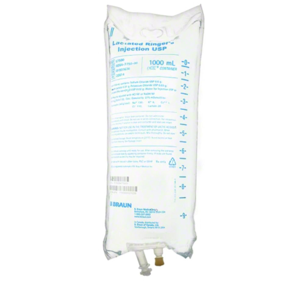 Excel Lactated Ringer EXCEL® IV Container, Lactated Ringer's Injection USP, 1000mL – Safe ...