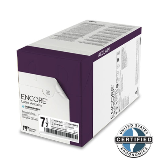 Ansell ENCORE® Latex Acclaim Surgical Gloves, Size 6.0 (Box 50 pairs)