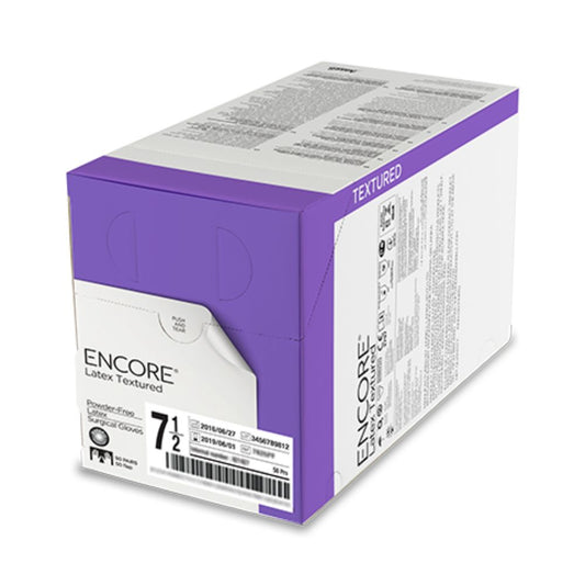 Ansell ENCORE® Latex Textured Surgical Gloves, Size 6.0 (Box 50 pairs)