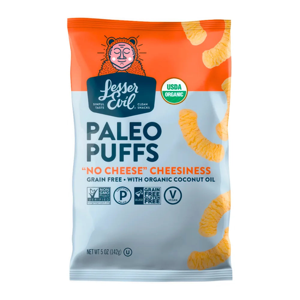 LesserEvil Paleo Puffs No Cheese 142g (Per Each)