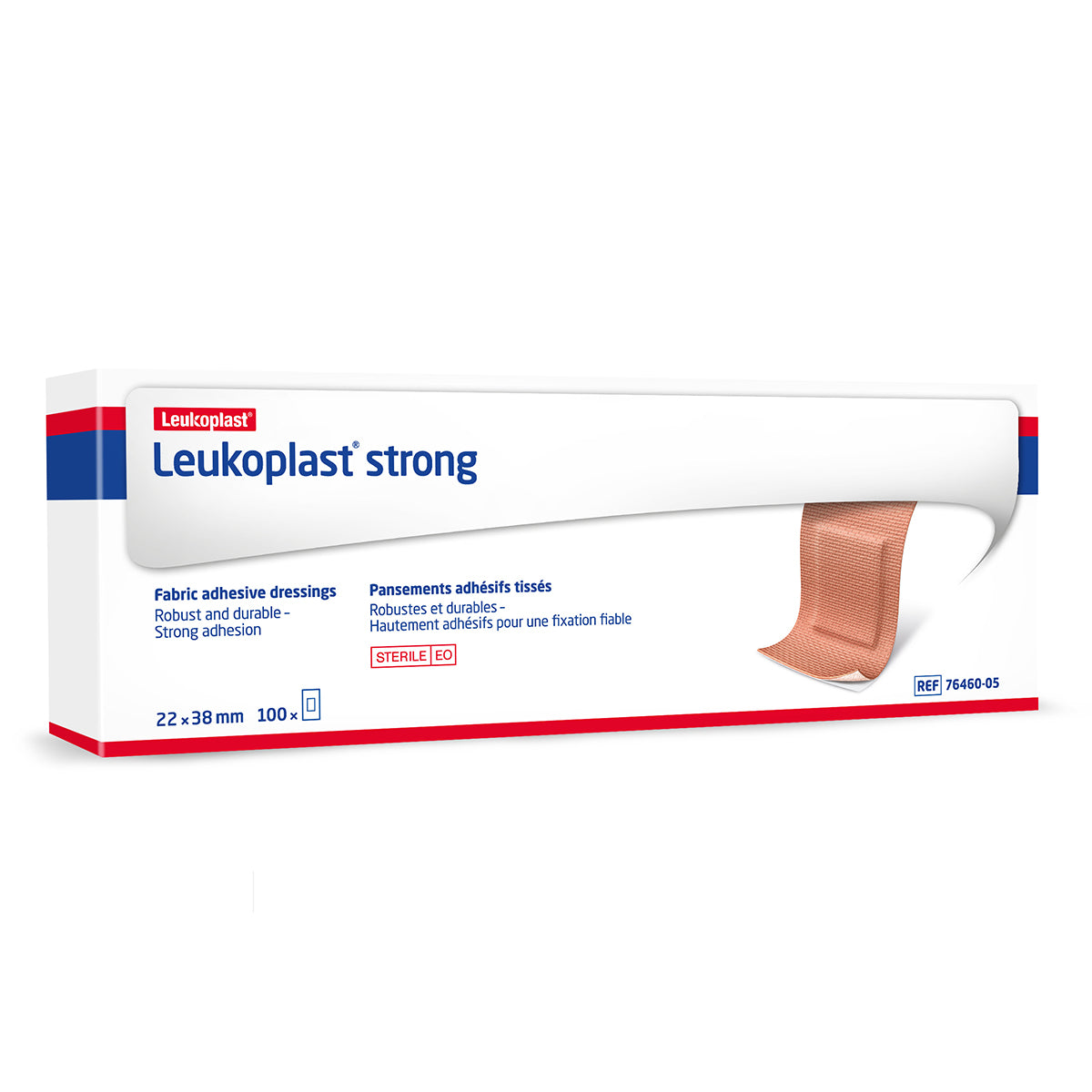 Leukoplast® Strong Fabric Adhesive Dressings, 3.8cm x 2.2cm (Box 100 pcs)