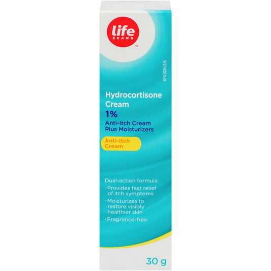 Life Brand 1% Hydrocortisone Anti-Itch Cream 30g (Per Each)