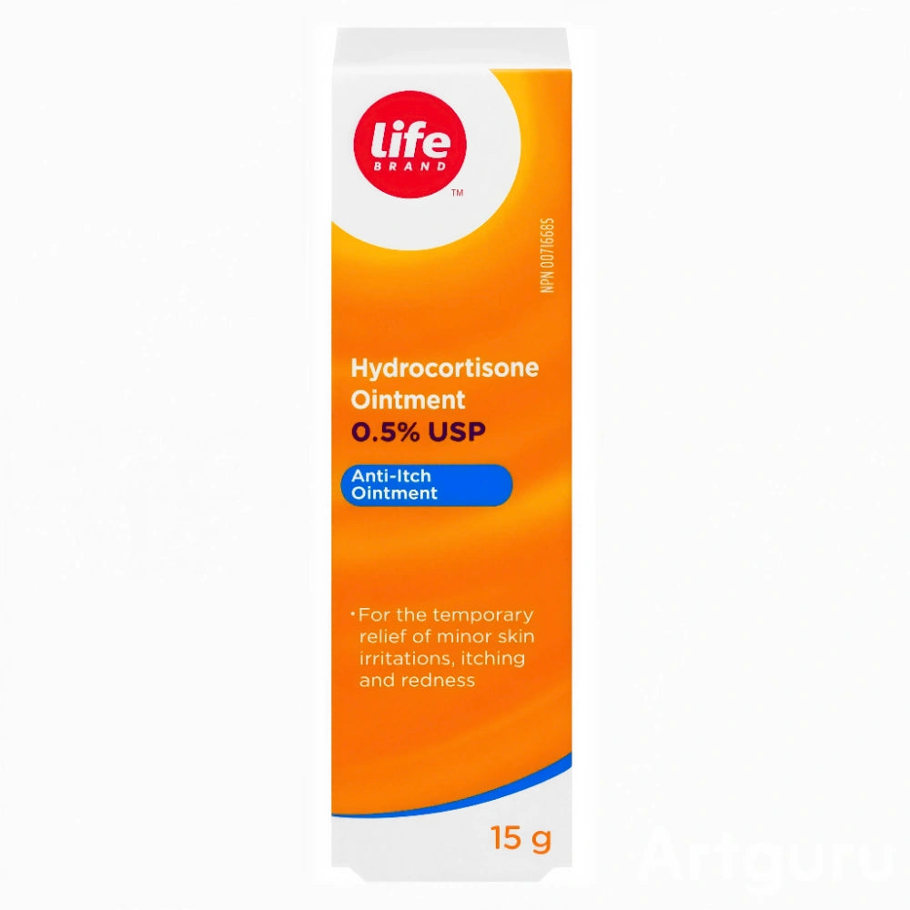 Life Brand Hydrocortisone Ointment 0.5% USP 15g (Per Each)