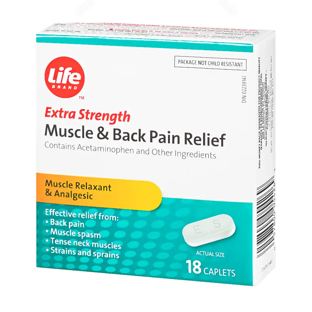 Life Brand Muscle & Back Pain Relief (Pkg 18 pcs)