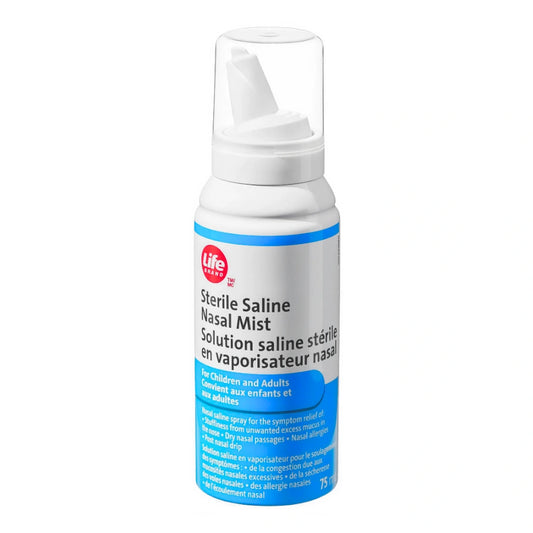 Life Brand Sterile Saline Nasal Mist 75mL (Per Each)