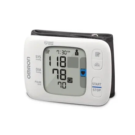 Ea/1 Omron Gold Wireless Wrist Bp Monitor W/ Bluetooth (5.3 X 8.5") 3.2Oz  2Xaaa Batteries