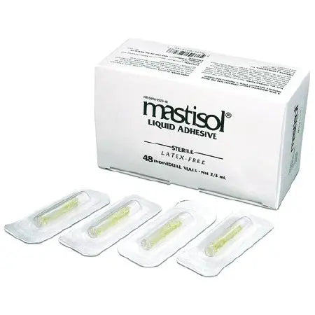 Bx/48 Mastisol 2/3Cc Vial  Amber Color Adhesive Liquid, Non Returnable