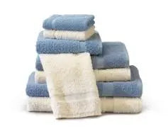 Pk/12 Washcloth,12X2,1Lb,Blue,Cotton*1.25