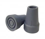 Cs/6Pr Crutch Tip Replacement 7/8" X-Large Grey