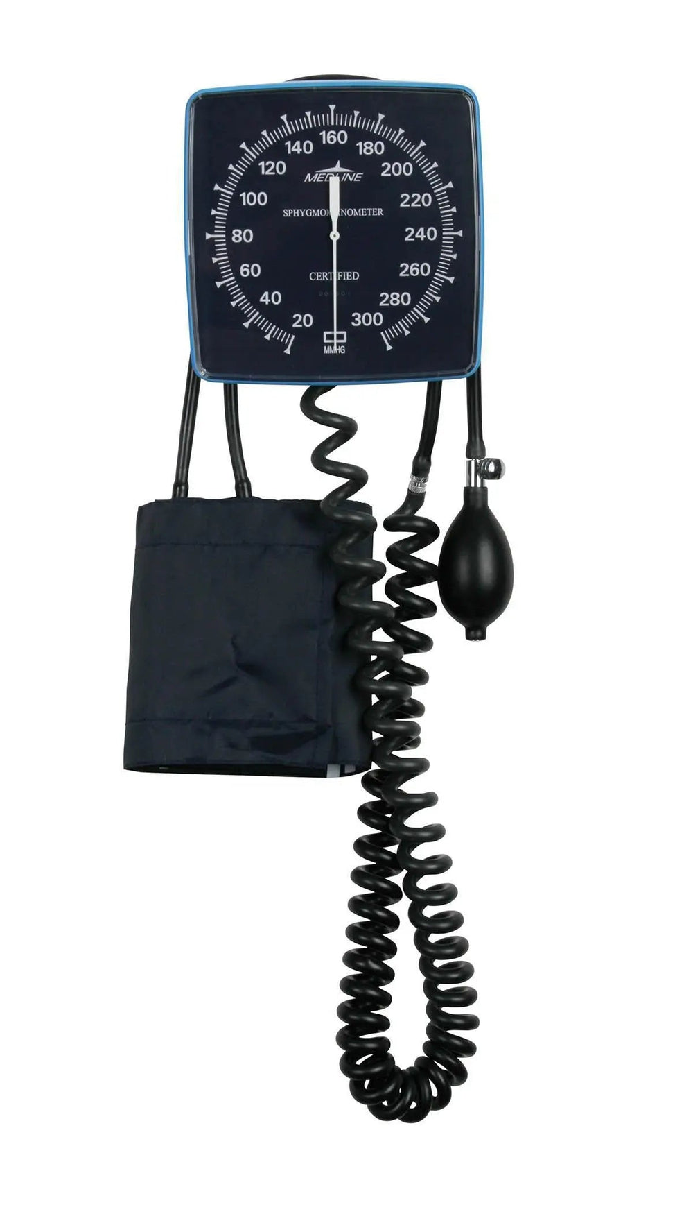 Ea/1 Blood Pressure Unit Aneroid Dial Wall Mount W/ Adult Cuff.