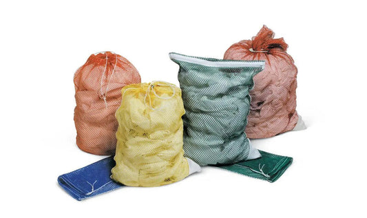 Cs/12 Laundry Hamper Bag 18" X 30" Mesh With Drawcord
