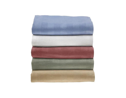 Cs/12 Blanket Spread Herringbone,70X108,Wedgewood Blue,Lightweight,55% Cotton45% Polyester