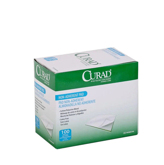 Bx/100 Curad Sterile Non Adherent Pads, 2" X 3"