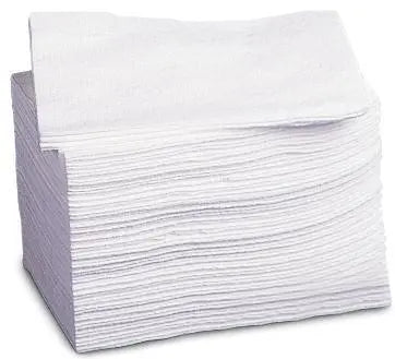 Cs/500 Medline Deluxe Dry Disposable Washcloths, White 10" X 13".