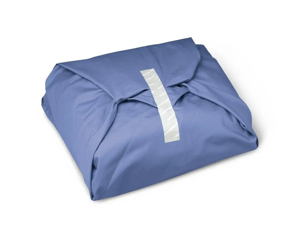 Cs/5 Dozen  Stericloth Wrappers ,Blue,18X18"