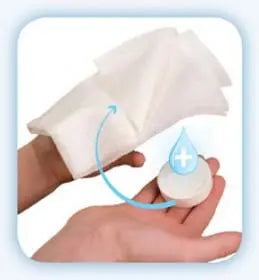 Cs/2000 (20/Pk) Washcloth Disposable, Biodegradable 30Cm X 40Cm, Compressed Pucks