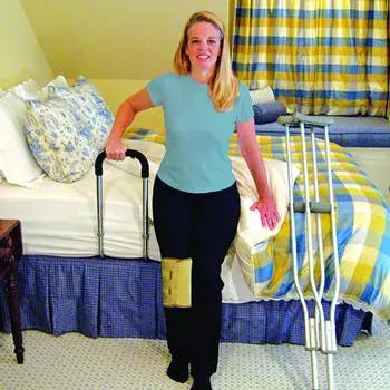 Bed Rail. Comes W/20inx29in Bed Board.Handle Width 9in.Height 21.5in-24.5in Weight Cap.250lbs - Ea/1