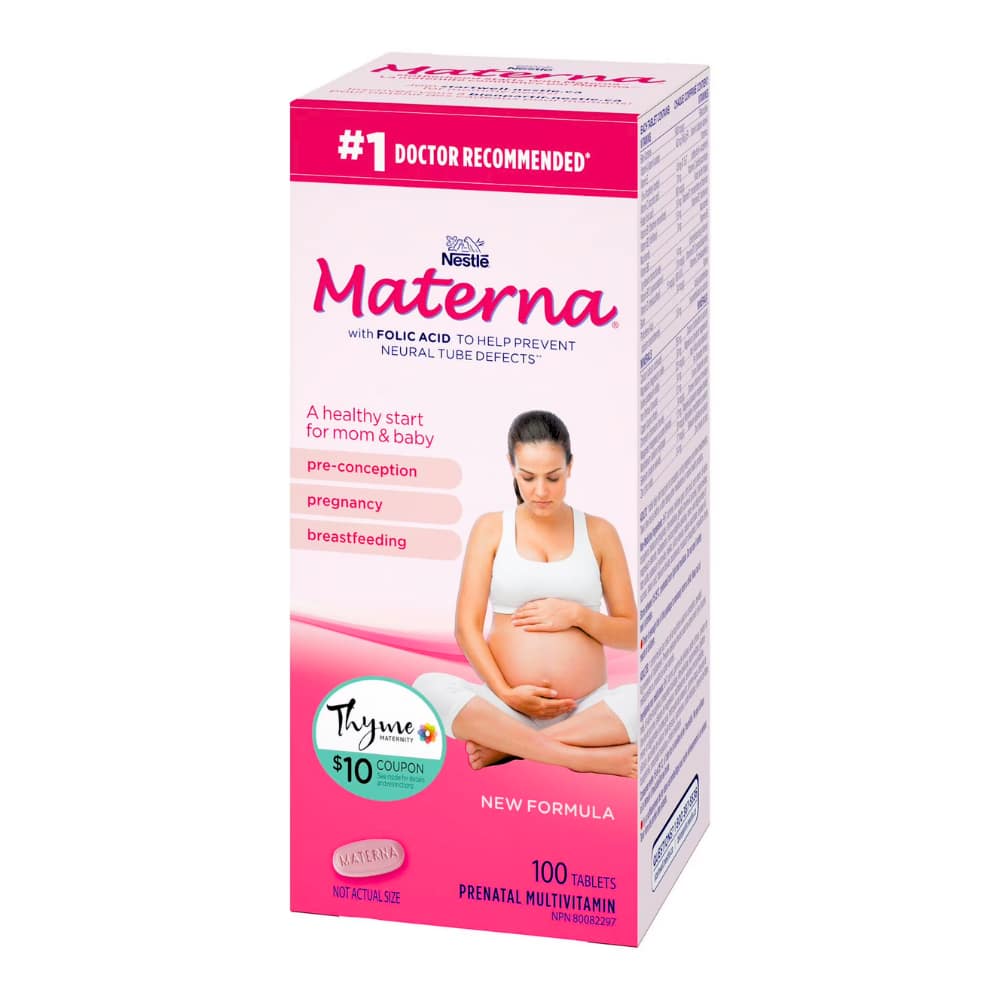 Materna prenatal vitamins 100 tablets