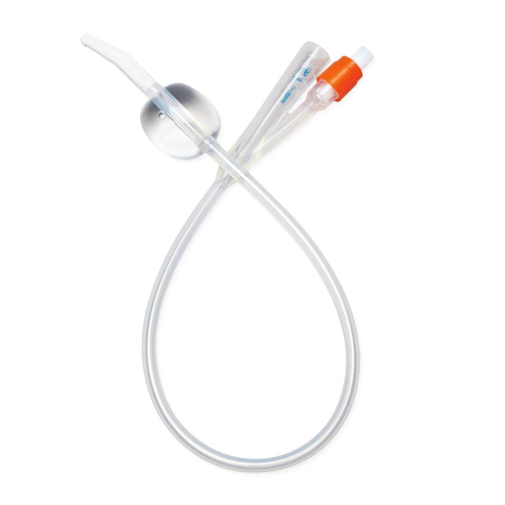 Medline® SelectSilicone 100% Silicone Coude Foley Catheter, 10mL, 2-Way, 14FR (Case 10 pcs)
