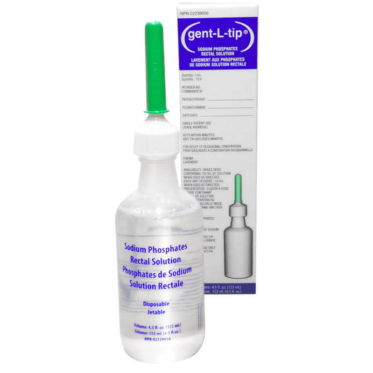 Medline gent L tip Enema Sodium Phosphate 133mL