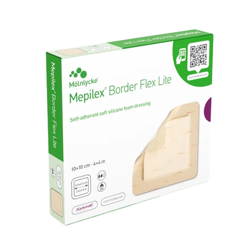 Mepilex® Border Flex Lite, 7.5cm x 7.5cm (Box 5 pcs)