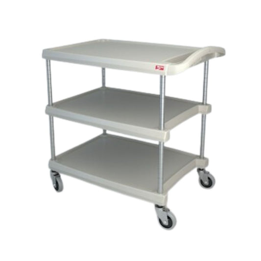 Metro® myCart Series Utility Cart, 20" x 30", 3 Shelves, Gray (Per Each)