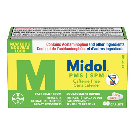 Midol® PMS Caffeine Free Relief (Box 40 Caplets)