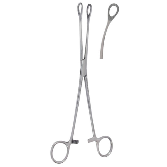 Miltex® Foerster Sponge Forceps, Curved, Serrated Jaws, 9-1/2"