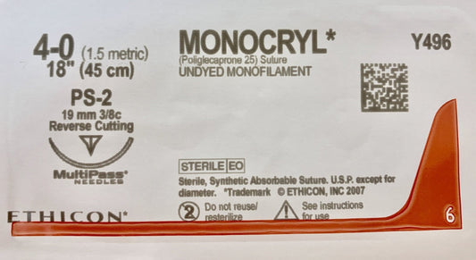 Monocryl Sutures (per each)