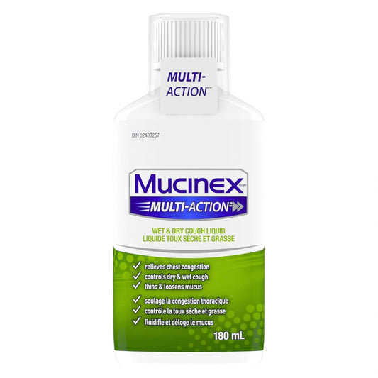 Mucinex Multi-Action Wet & Dry Cough 180mL (Per Each)