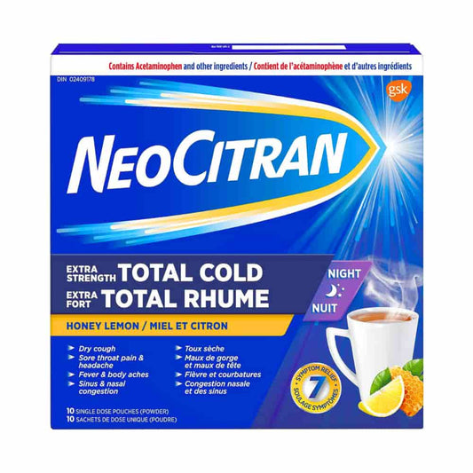 NEO CITRAN EXTRA STRENGTH TOTAL COLD HONEY LEMON