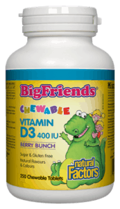 Natural Factors: Big Friends Vitamin D3 Berry