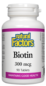 Natural Factors: Biotin 300 mcg