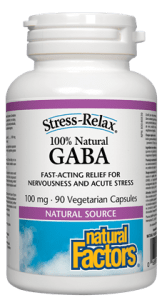 Natural Factors: 100% Natural GABA 100 mg, Stress-Relax