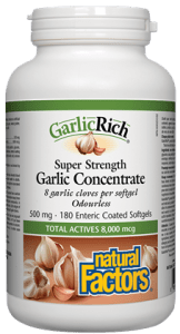 Natural Factors: GarlicRich® 500 mg · Super Strength Garlic Concentrate