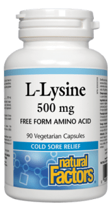 Natural Factors: L-Lysine 500 mg